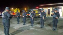 Brimob Polda Aceh Patroli Pengamanan APK Pemilu 2024 di Simeulue