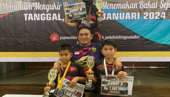Atlet SBC Abdya Sabet Tiga Medali di Kejuaraan Bulutangkis PUPR Aceh Barat