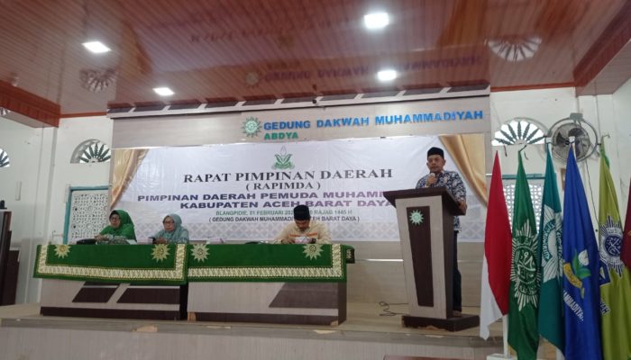 Pemuda Muhammadiyah Abdya Gelar Rapimda, Nazli Hasan: Jadi Entry Point dan Jangan Terpecah Belah