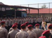 Kapolres Aceh Selatan Pimpin Apel Pengecekan Personel PAM TPS