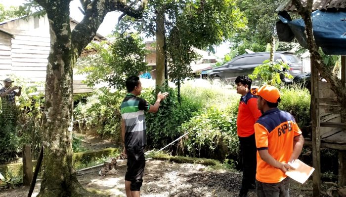 TRC BPBK Abdya Tinjau Lokasi Dampak Banjir di Gampong Alue Rambot