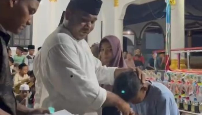 Sambut Idul Fitri, Gampong Lamtamot Aceh Besar Santuni Anak Yatim