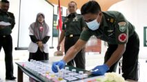 Ratusan Prajurit Kodim 0110/Abdya Jalani Tes Urine Dadakan