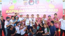 BTC Polda Aceh Juarai Turnamen Tenis Kepolda Aceh Cup 2025