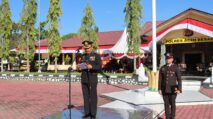 Kapolres Aceh Besar Pimpin Upacara Dan Syukuran Hari Bhayangkara Ke-79 Tahun 2025