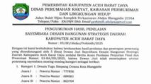 Resmi, Ini Daftar Pemenang Sayembara Desain Bangunan Strategis Abdya 2025