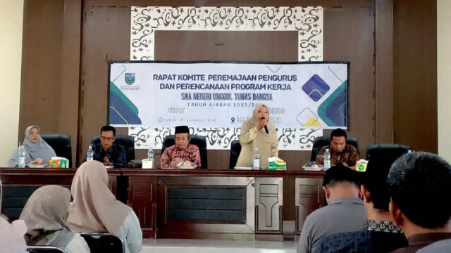 Tingkatkan Mutu Sekolah, SMAN Unggul Tunas Bangsa Gelar Rapat Komite Tahun Ajaran 2025–2026