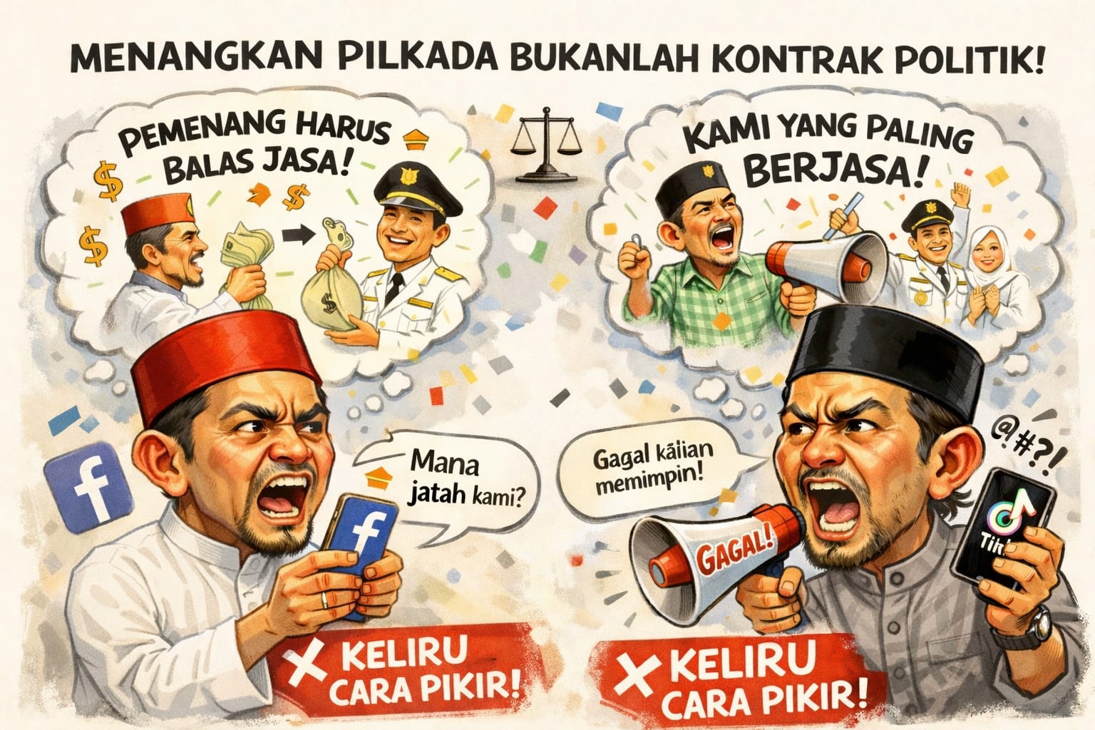 Kekecewaan dan Distorsi Cara Pikir Timses Pasca-Kemenangan Pilkada Pidie Jaya