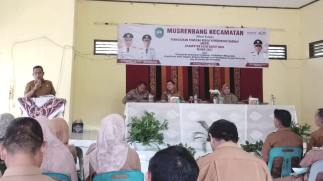 Musrenbang RKPD 2027 di Jeumpa Abdya Jaring 116 Usulan Pembangunan