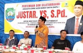 Serap Aspirasi Warga, Anggota DPRK Abdya Justar YS Gelar Reses Perdana 2026