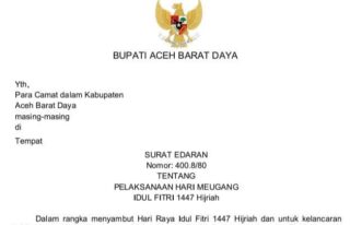 Pemkab Abdya Tetapkan Hari Meugang Idul Fitri pada 18 Maret 2026