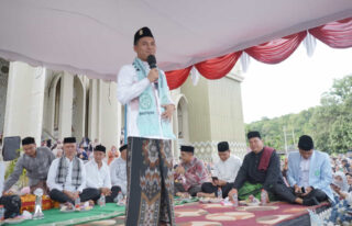 Tabligh Akbar HUT ke-24 Abdya Membludak, Dakwah Tgk Habibi Bikin Ribuan Warga Terpukau