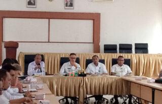 Dishub Abdya Laksanakan Penertiban Lalu Lintas dan Pedagang di Kota Blangpidie