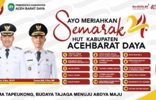 Dari Tabligh Akbar hingga Event Budaya, Ini Deretan Agenda HUT ke-24 Abdya