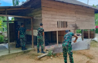 TMMD Kodim Abdya Rehab RTLH, Nurhabibah Tak Kuasa Menahan Haru