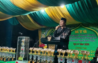 MTQ Kecamatan Blangpidie Ditutup, Camat Ajak Masyarakat Sukseskan MTQ Aceh di Abdya
