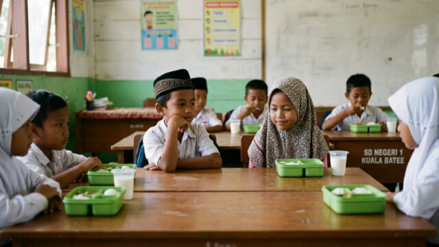 Miris! Dapur Makan Bergizi Gratis Ada di Desanya, Ratusan Siswa SD di Abdya Malah Tak Pernah Cicipi MBG