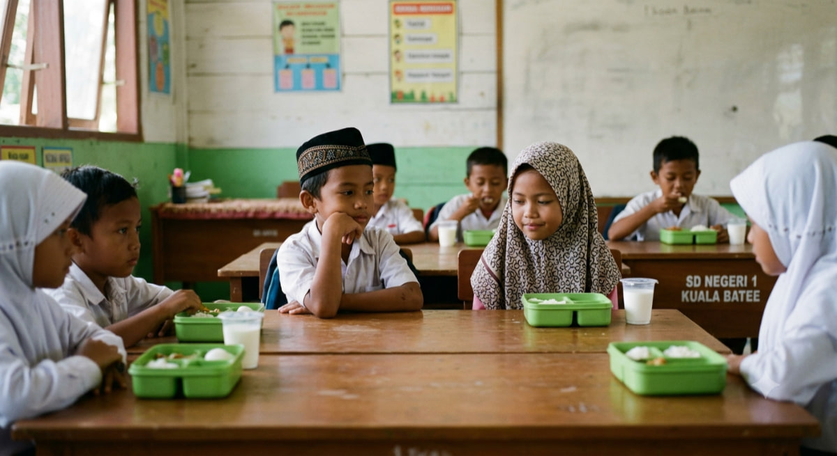 Miris! Dapur Makan Bergizi Gratis Ada di Desanya, Ratusan Siswa SD di Abdya Malah Tak Pernah Cicipi MBG