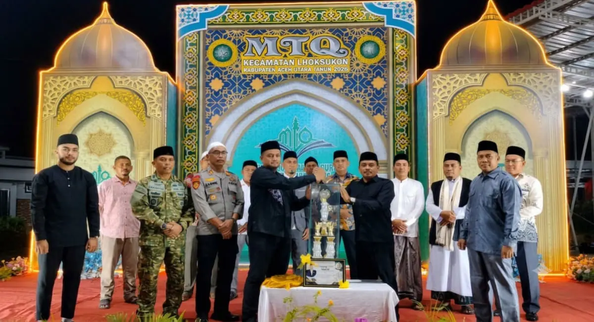 Kemukiman Matang Ubi Sabet Juara Umum MTQ Kecamatan Lhoksukon 2026