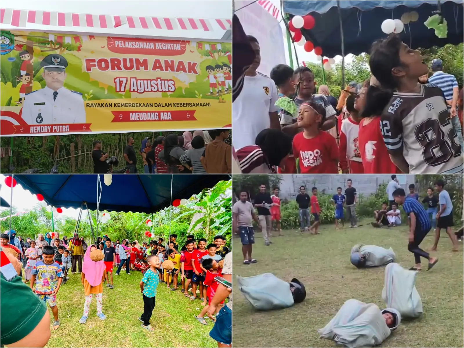 Keren! Forum Anak Meudang Ara Abdya jadi Pelopor Sekaligus Panitia Lomba 17-an