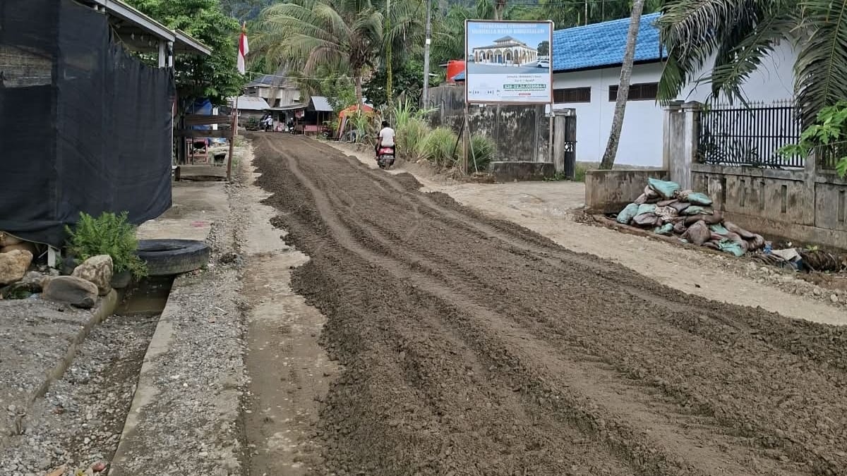 Pengaspalan Jalan Alue Peunawa Abdya Terwujud di Era Bupati Safaruddin