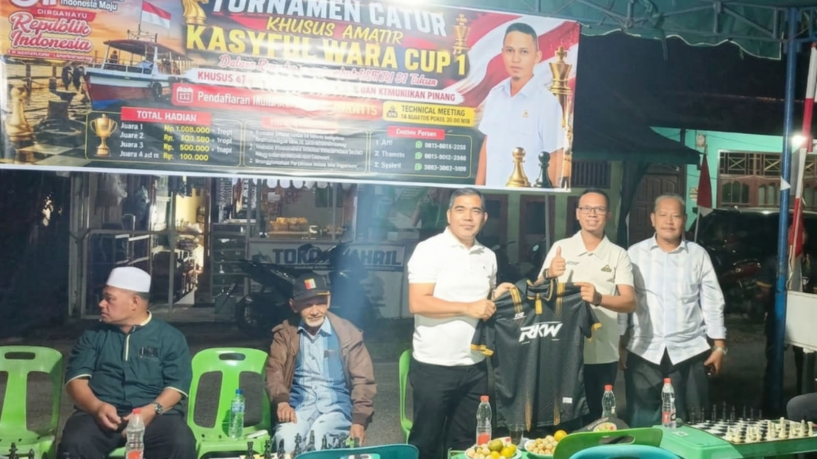 Meriahkan HUT RI, Anggota DPRK Abdya Kasyful Wara Gelar Turnamen Catur