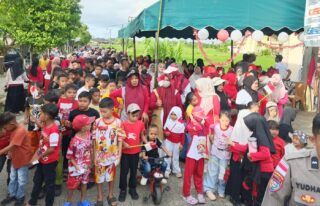 Meriahkan HUT RI, Seribuan Warga Ikuti Jalan Santai Gampong Baharu Blangpidie Abdya