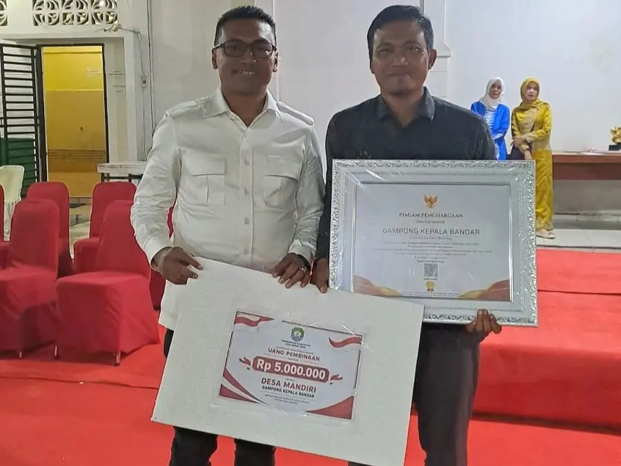 Gampong Kepala Bandar Abdya Raih Status Desa Mandiri