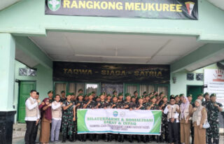 Baitul Mal Abdya Sosialisasi Zakat dan Infak ke Prajurit Yonif TP 958/RM