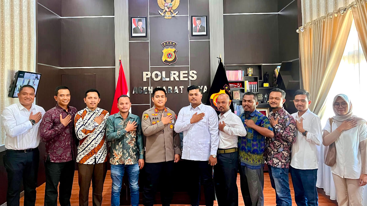 Sambangi Kapolres, HIPMI Abdya Perkuat Kolaborasi, Jaga Iklim Usaha dan Dorong Investasi