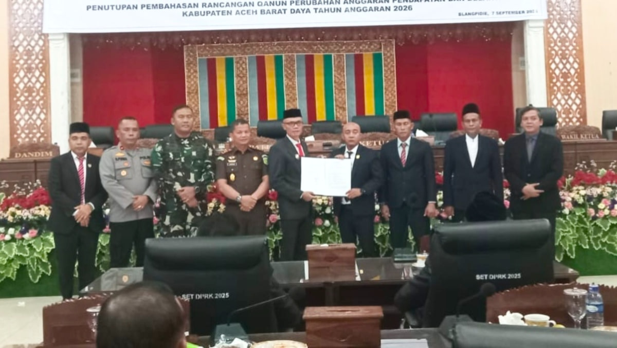 Tok! Perubahan APBK Abdya Tahun 2026 Disetujui DPRK, Ini Rinciannya