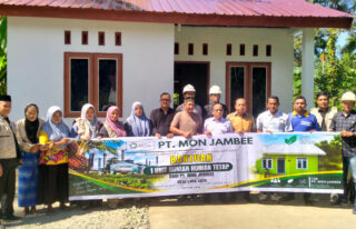 PT Mon Jambee dan Baitul Mal Abdya Kolaborasi Bangun Rumah Layak Huni di Babahrot