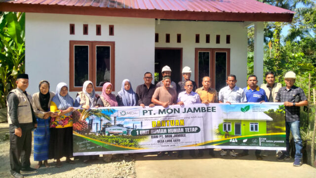 PT Mon Jambee dan Baitul Mal Abdya Kolaborasi Bangun Rumah Layak Huni di Babahrot