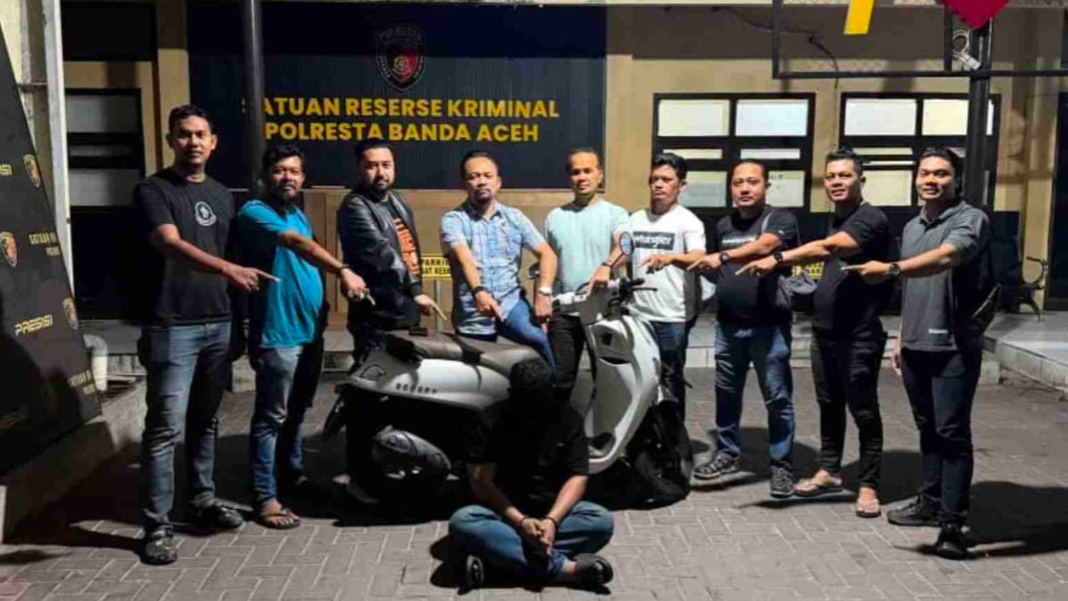 Gelapkan Sepeda Motor Anggota TNI, Pemuda di Banda Aceh Diringkus Polisi