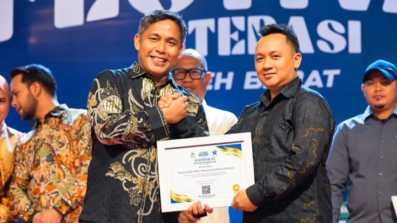 SMSI Aceh Barat Sabet Penghargaan Media Organisasi Pegiat Literasi 2026