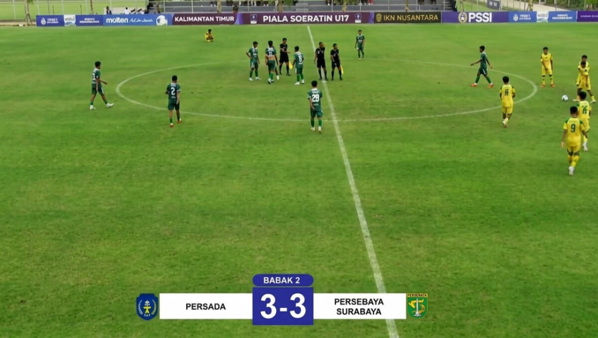 Laga Perdana 8 Besar Piala Soeratin, Persada Abdya Tahan Imbang Persebaya 3-3