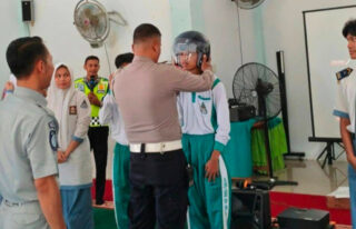 Cegah Balap Liar, Satlantas Polresta Banda Aceh Edukasi Pelajar SMAN 7