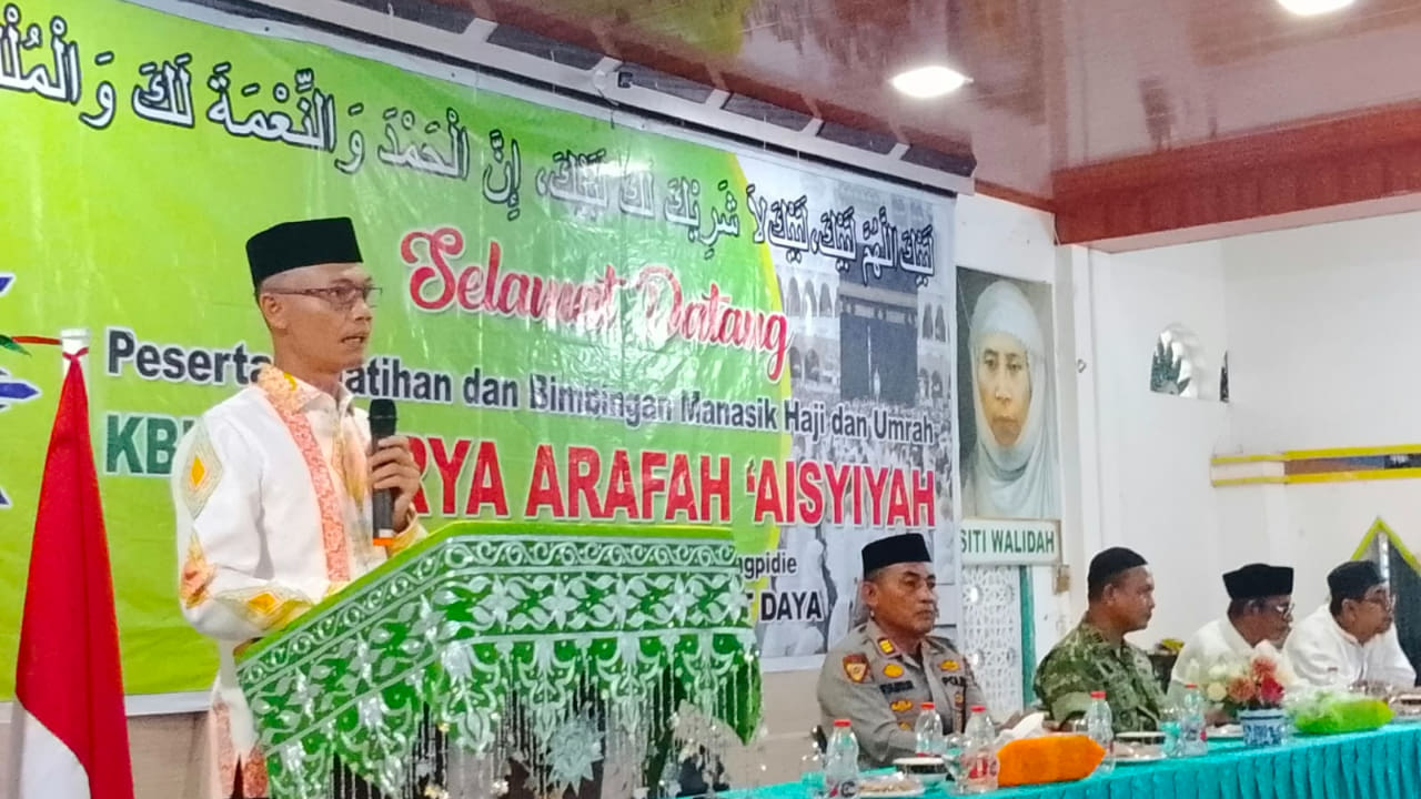 Wabup Abdya Buka Pelatihan Manasik Haji KBIHU Surya Arafah 'Aisyiyah, Ini Pesannya