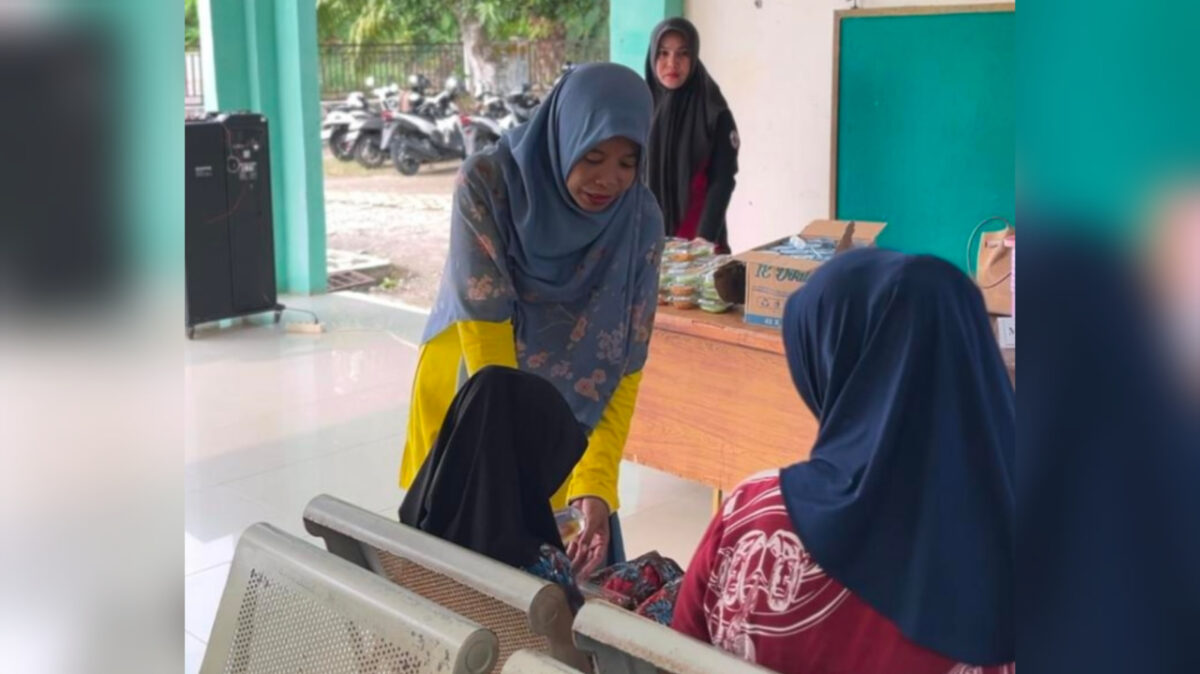 Puskesmas Bineh Krueng Abdya Gelar Jumat Berkah, Berbagi Bersama Pasien
