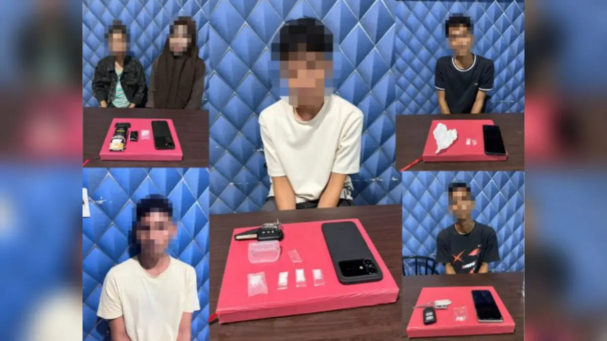 Polres Aceh Barat Ringkus 6 Pelaku Narkoba, 6,3 Gram Sabu Disita